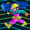 mascotte du blog Mindstorm : un ouvrier portant des plans d'architecte sur son épaule